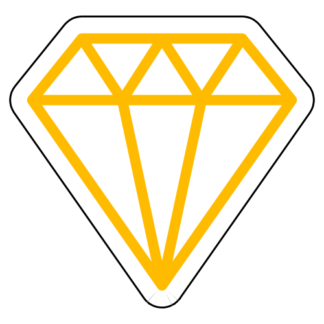Diamond Sticker (Yellow)